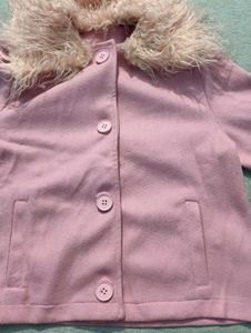 Pink Faux Fur Blazer