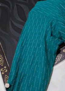 Teal Embellished Kurta with Pants Set