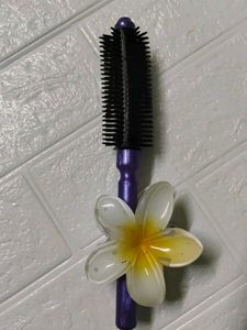 Purple Round Hair Brush