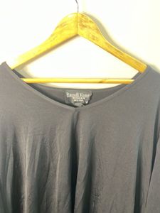 Stylish Bell Sleeve Black Top