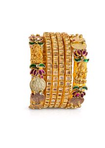 Elegant Gold Tone Bangles
