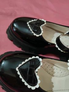 Platform Heart Mary Janes