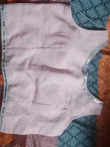 Elegant Sequined Trim Blouse