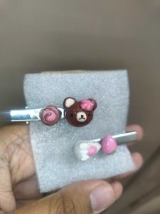 Cute Bear &amp; Dessert Themed Hair Clips