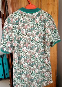 Floral Print Polo Shirt