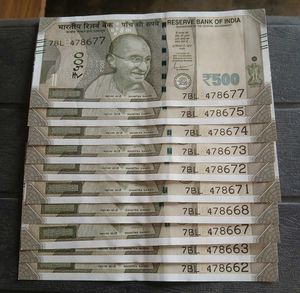 Five Hundred Rs Holy Number 786 Notes Pack Of 10