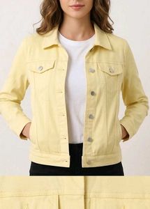 Light Yellow Denim Jacket