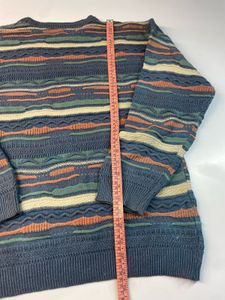 Coogi style Vintage Striped Knit Sweater