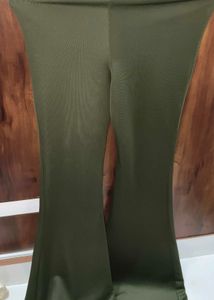 Olive Green Flared Pants