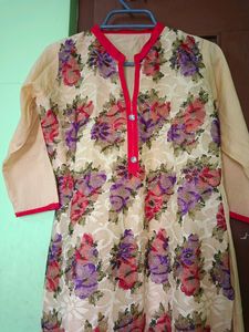Cream Colour Beautiful Kurta