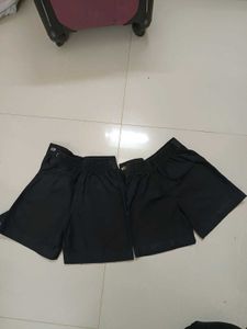 Black Tailored uniform Skorts