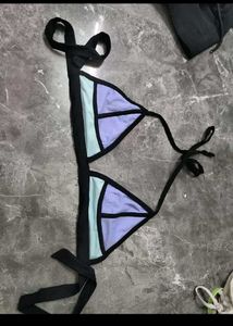Stylish Colorblock Bikini Top