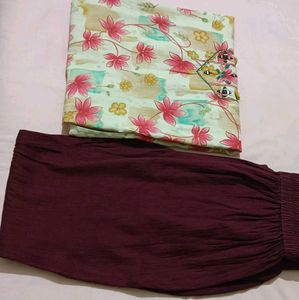 Beautiful Floral Kurta Set
