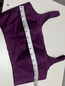 Elegant Purple Silk Blend Blouse