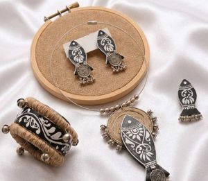 Unique Fish Design Jewelry Set