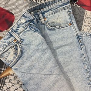 H M High waist Light Blue Jeans