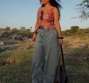 Wide Leg Denim Jeans