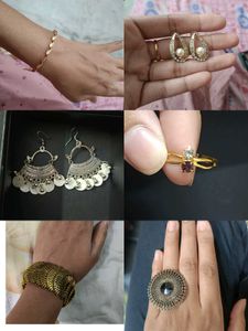 Ethnic Jewelry Set - Earrings & Bracelet