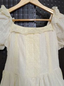 Vintage White Lace Prairie Dress