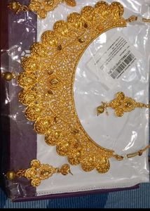 Exquisite Gold Toned Necklace Set