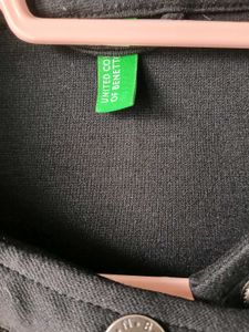 Benetton Black Biker Jacket