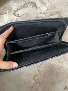 Royal Blue Paisley Print Wallet