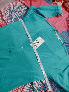 Teal V-Neck Cardigan