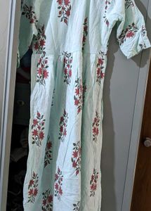 ✨Light Blue Floral Print Kurta✨