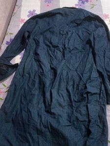 Blue Denim Long Shirt Dress