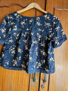 Floral Print Dress with Matching Skirt