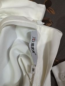 white Collared Long Sleeve Top
