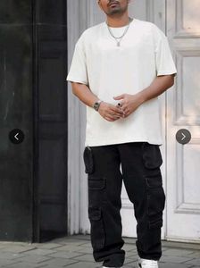 Men's Black Cargo Jeans