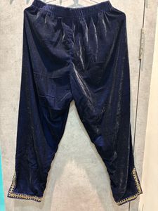 Elegant Navy Velvet Kurta coord set