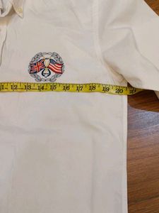 Paul &amp; Shark White Embroidered Button-Down Shirt