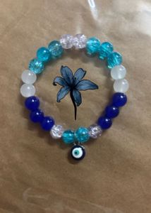 Evil Eye Bracelet 📿🪬( aqua aura )
