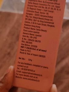 Swiss Beauty Pure Lustre Lipstick