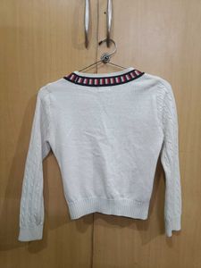 Striped Trim Cardigan