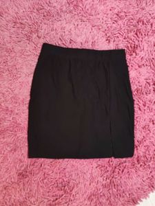 Bundle - Black &amp; White Bonkers Split Mini Skirt