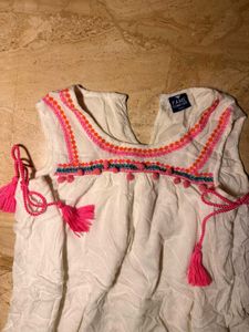 Boho Tunic Top with Tassels