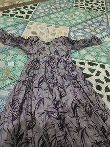 Lavender Colour Naira Cut Kurta Set