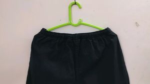 Jet Black Cotton Trouser