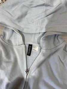 H&M Light Blue Zip-Up Hoodie
