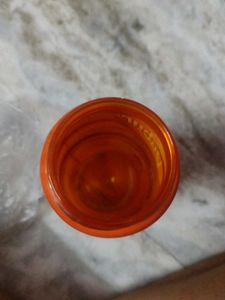 Set of 5 Orange Travel Bottles