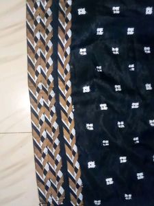 Black and white Dotted with thread work kurtii