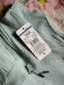 Light Blue Sleeveless Zipper Dress