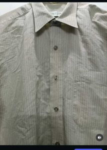 Men's Striped Button-Up Shirt