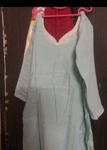 Beautiful Pink and Teal Kurta Set