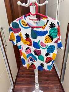 Vibrant Fruit Print T-Shirt