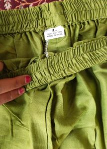 Green Ethnic Palazzos