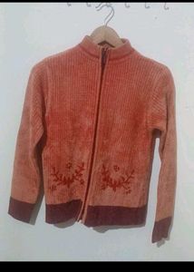 Floral Zip-Up sweater